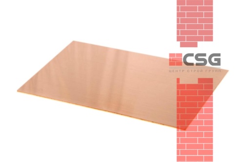 Лист медный 0,8х600х1500 мяг, марка М3