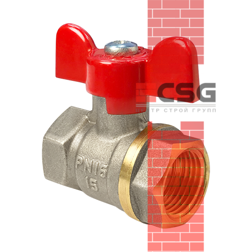 Кран шаровой латунь Стандарт 221 Ду50 Ру16 ВР/НР полнопроходной рычаг ГАЛЛОП 103251 арт.1213331CDEK