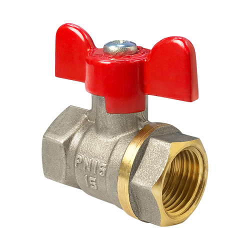 Кран шаровой латунь 11Б27фт1М Ду32 Ру40 ВР/американка бабочка VALFEX VF.227.LB1.114 арт.1235385 