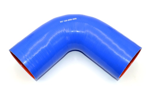 Патрубок силиконовый угловой Ф 95 мм L=200х200 мм, 90°