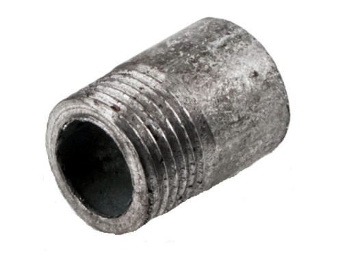 Резьба стальная оцинк Ду25 L=38мм из труб по ГОСТ 3262-75 арт.1211759