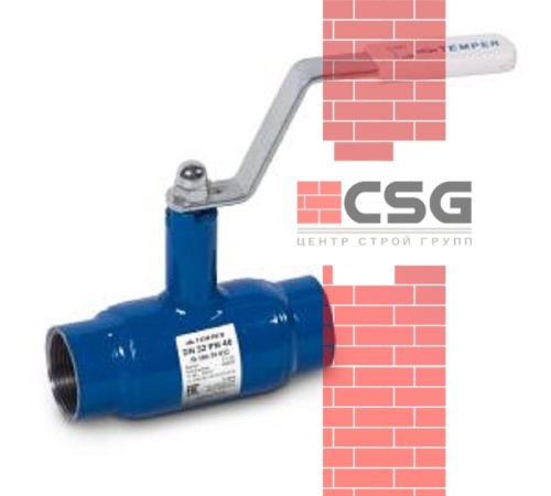Кран шаровый стальной Ду20 РУ40 муфтовый  Temper 28020020, DN 20, 3/4 дюйма